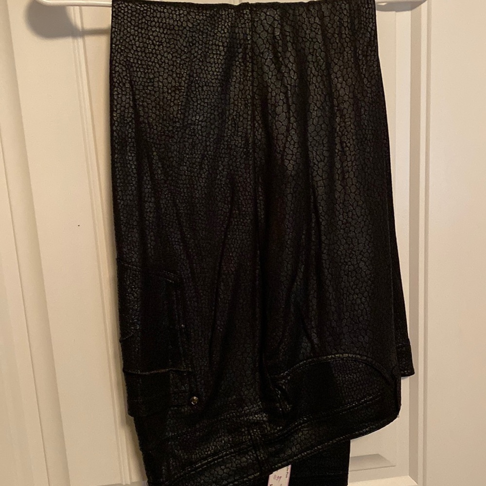 Snake skin print jeans
